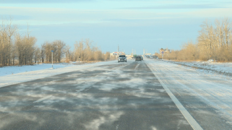 Движение ограничено на ряде дорог республиканского значение из-за непогоды