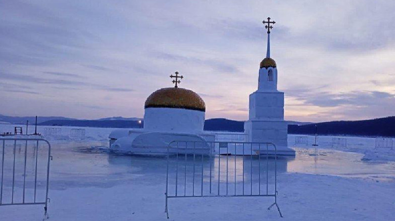 Церковь ушла под воду накануне Крещения