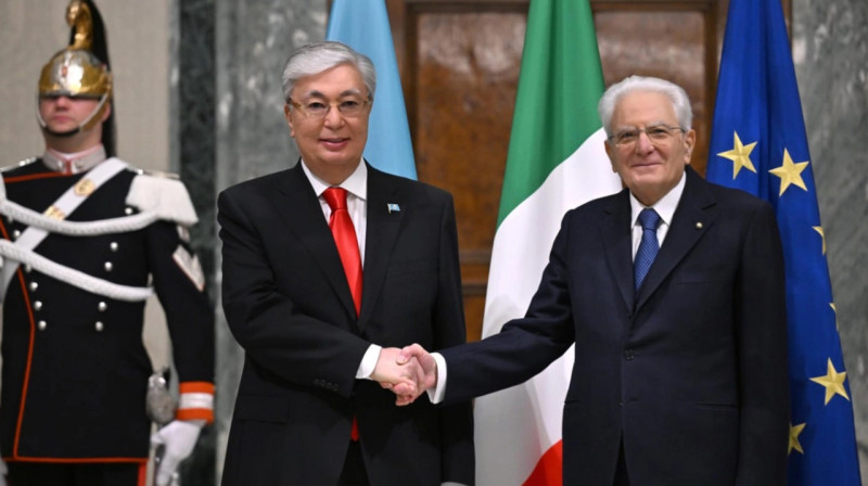 Токаев провел переговоры с президентом Италии