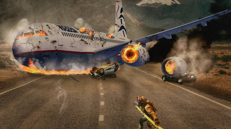 В Сети появилось видео с места крушения самолёта в Афганистане