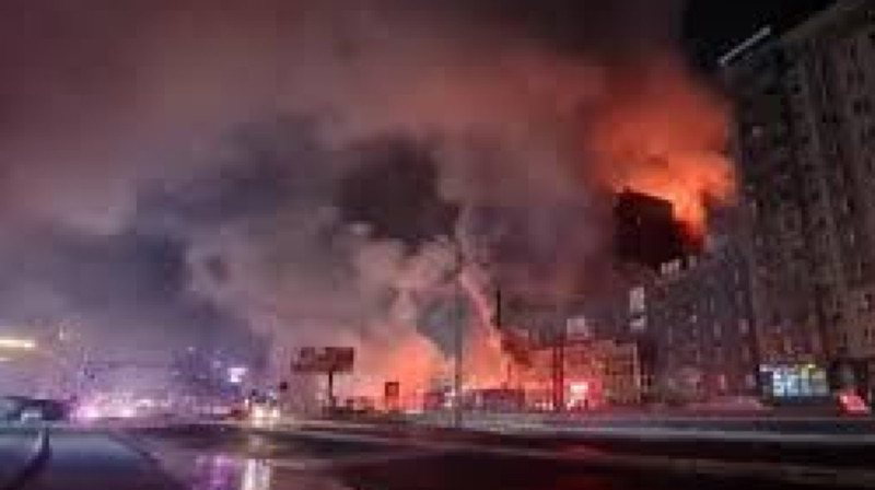 60-тонный грузовик с газом взорвался в Монголии