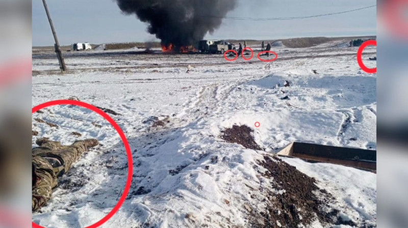 Трупы солдат и горящая техника: появилось фото ракетного удара по российском военному полигону под Иловайском