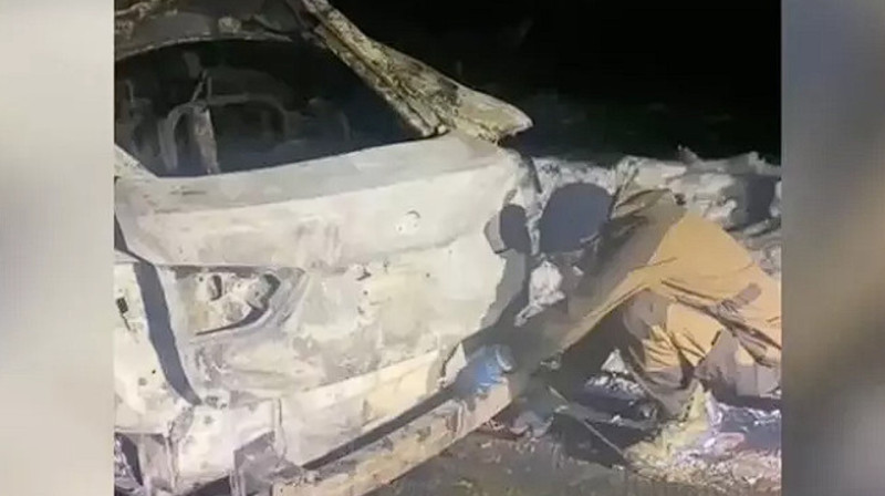 Отец с дочерью сгорели заживо в автомобиле в России