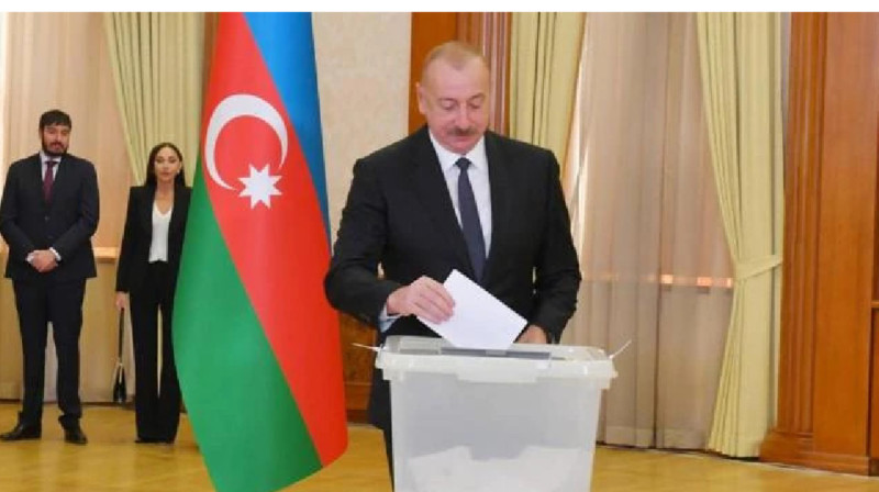 Әзербайжандағы президент сайлауы: Ильхам Әлиев 92,1% дауыс жинады