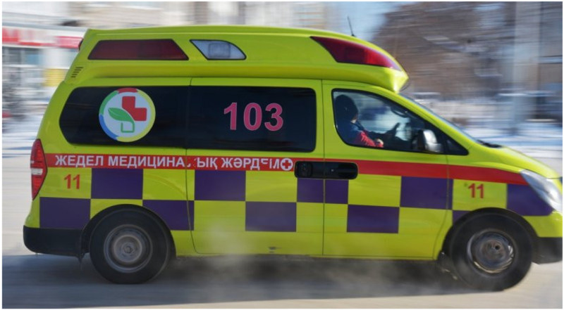 На водителя скорой помощи напали в Щучинске. ВИДЕО