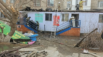 Пожар произошел в парикмахерской    в  Кызылординской области