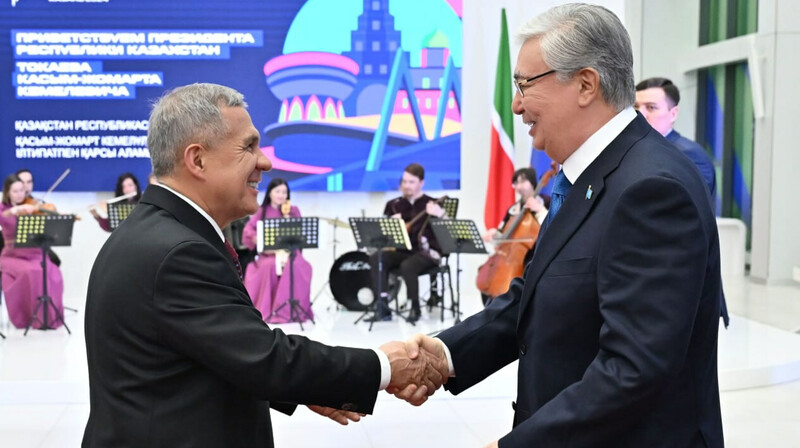 Токаев прибыл в выставочный центр "Казань Экспо"