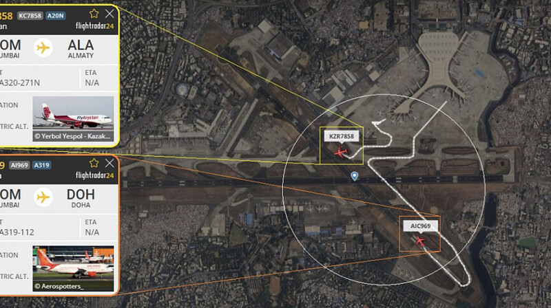 Самолет FlyArystan едва не попал в аварию на вылете из Индии
