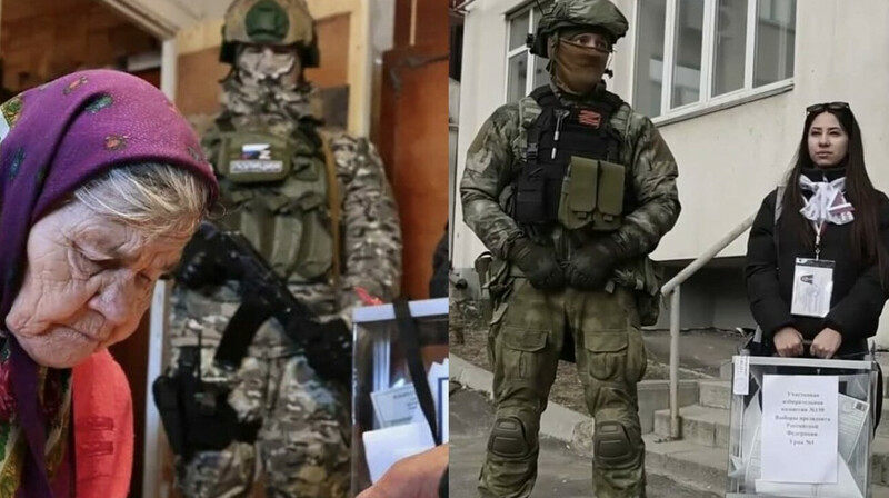 С бюллетенем и автоматом в руках – как проходят досрочные выборы на «новых территориях» РФ