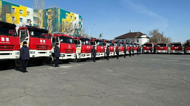 Парк ДЧС пополнили 14 автомобилями в Кызылординской области