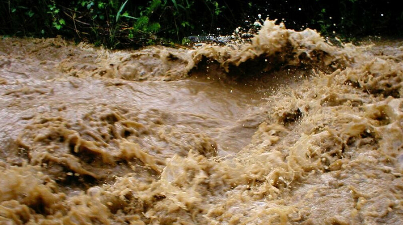 Сильный дождь привел к образованию склонового стока в Алматинской области. ВИДЕО