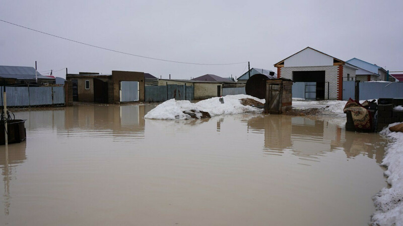 В ЗКО затопило практически всё село