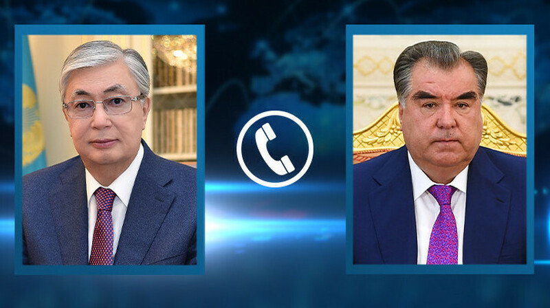 Президент Токаев провел телефонный разговор с главой Таджикистана Рахмоном