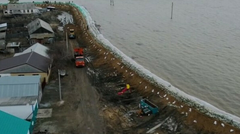 Уровень воды в реке Ишим снизился