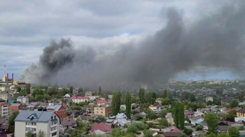 Электромеханический завод горит в Воронеже