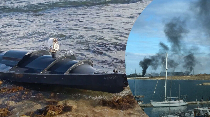 Украинский дрон уничтожил российский военный катер в Крыму