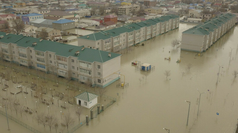 14 затопленных домов осталось в Кульсары