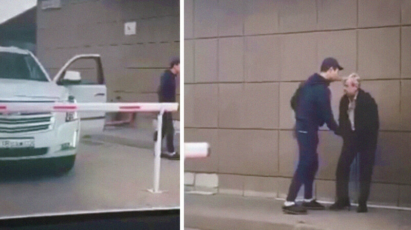 Пожилой мужчина стал жертвой нападения на улице в Алматы. ВИДЕО