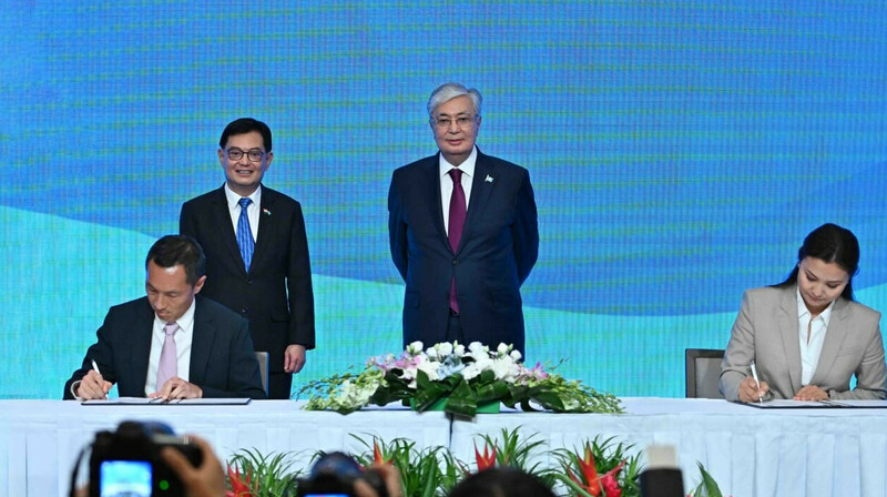Ряд коммерческих документов подписали на Казахско-сингапурском бизнес-форуме