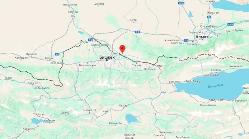 Землетрясение ощутили на границе Казахстана и Кыргызстана