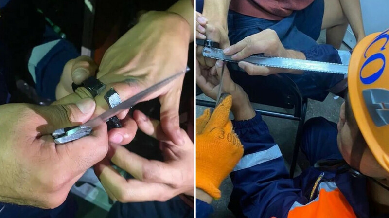 В Алматы спасатели срезали кастет с руки мужчины