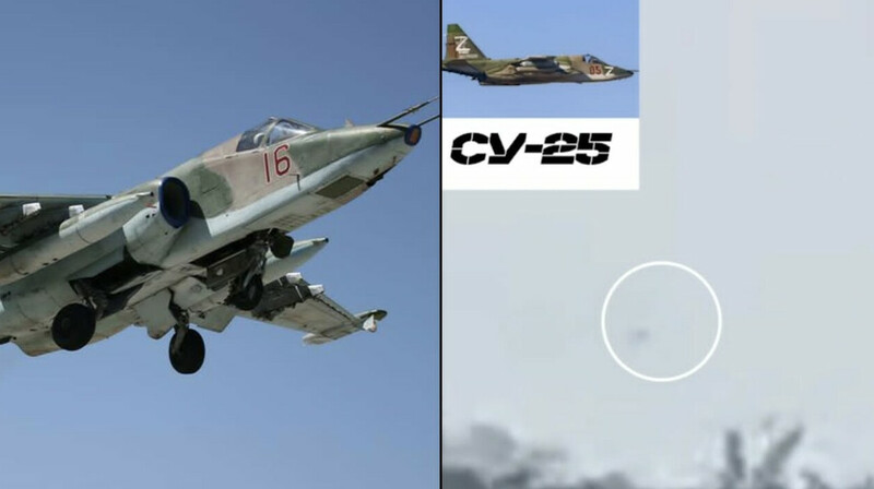 Украина сбила Су-25 в небе над Донбассом. ВИДЕО