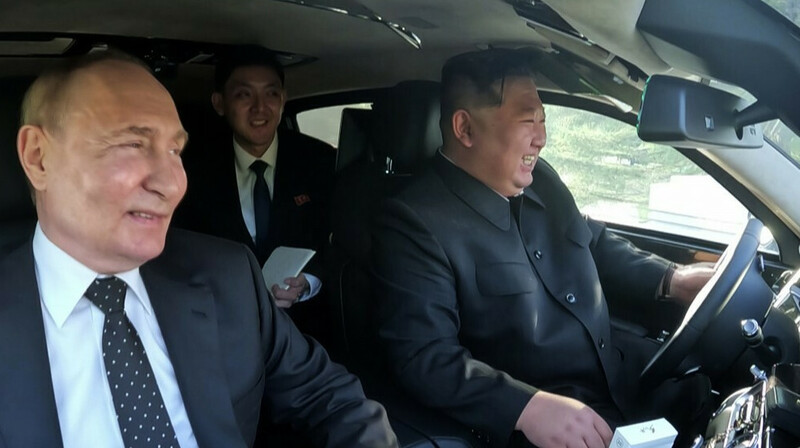 Путин вручил Ким Чен Ыну «Аурус» с компонентами из Южной Кореи