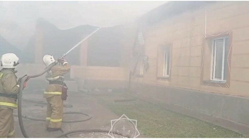 Частный детский сад загорелся в Туркестанской области