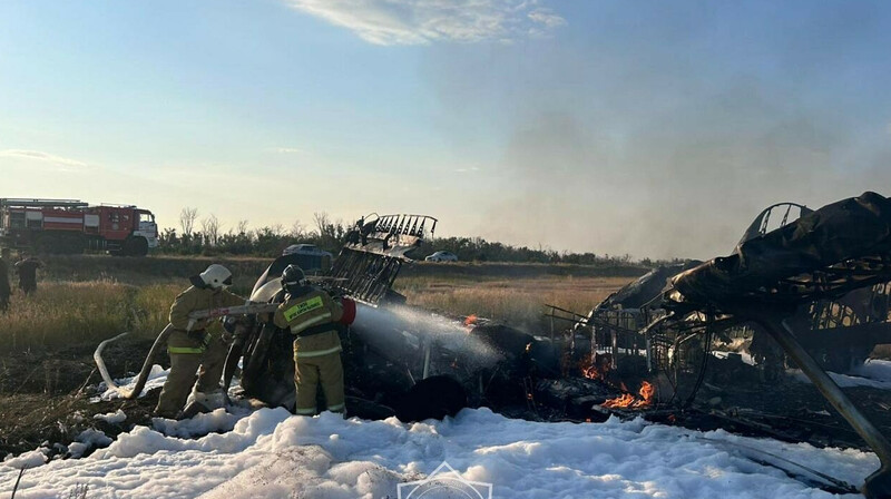Кукурузник разбился в Акмолинской области