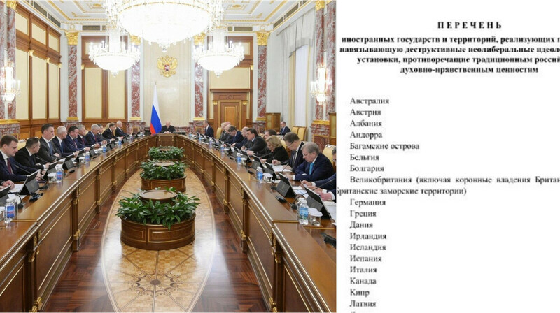 Россия составила список "недружественных" по идеологии стран