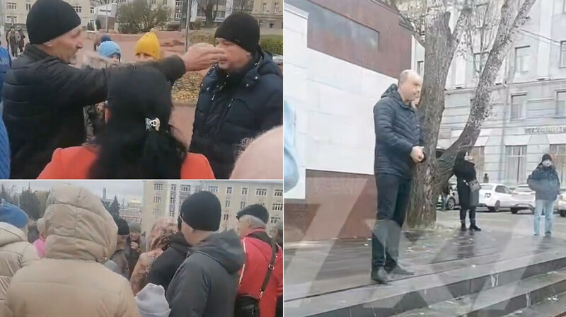Беженцы из Суджи вышли на митинг в центре Курска, требуя ответа от властей
