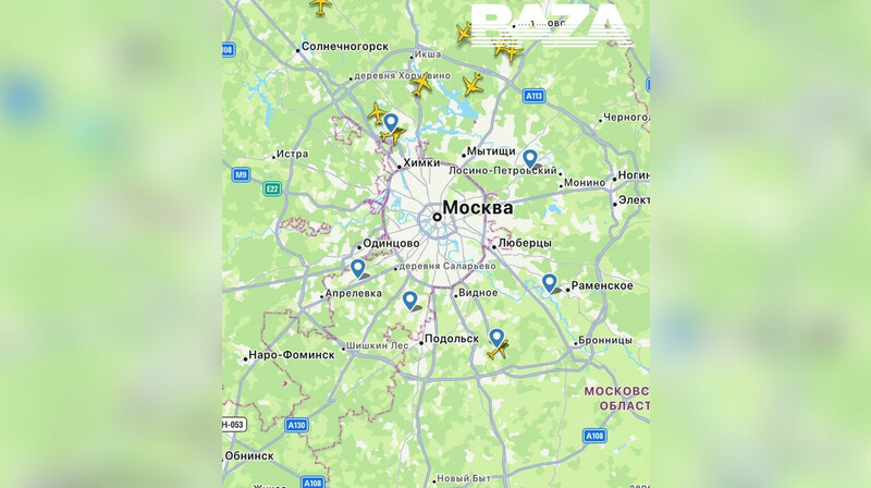 Атака беспилотников на Москву