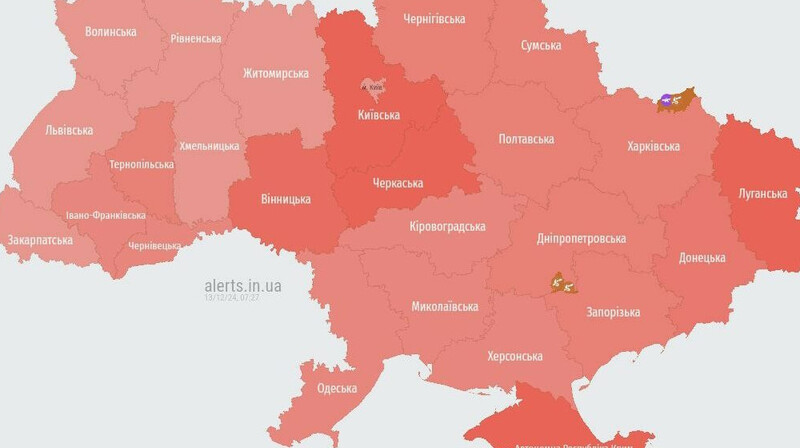 Воздушные силы зафиксировали пуски "Калибров" и "Кинжалов" над Украиной