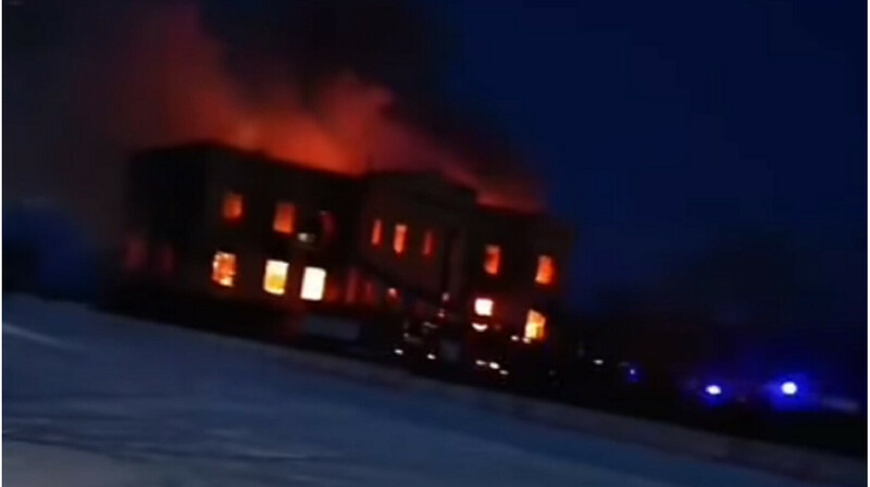 Акимат горел в Костанайской области