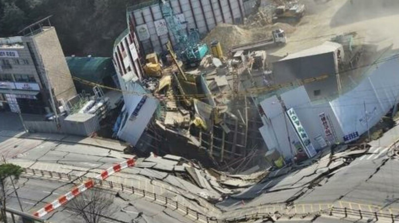 В Южной Корее обрушился тоннель на стройке метро — пропали двое рабочих