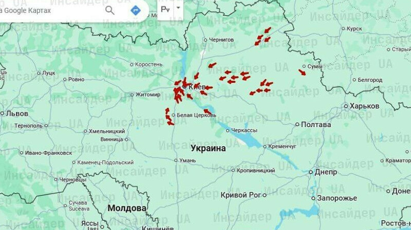 Ночной обстрел Киева: в небе замечено около 50 дронов, есть пострадавшие