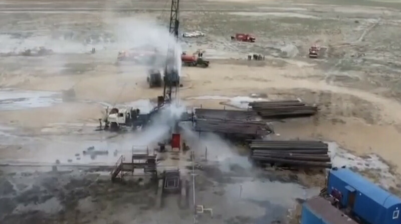 В Мангистауской области произошел выброс газоводяной смеси на месторождении Толкын