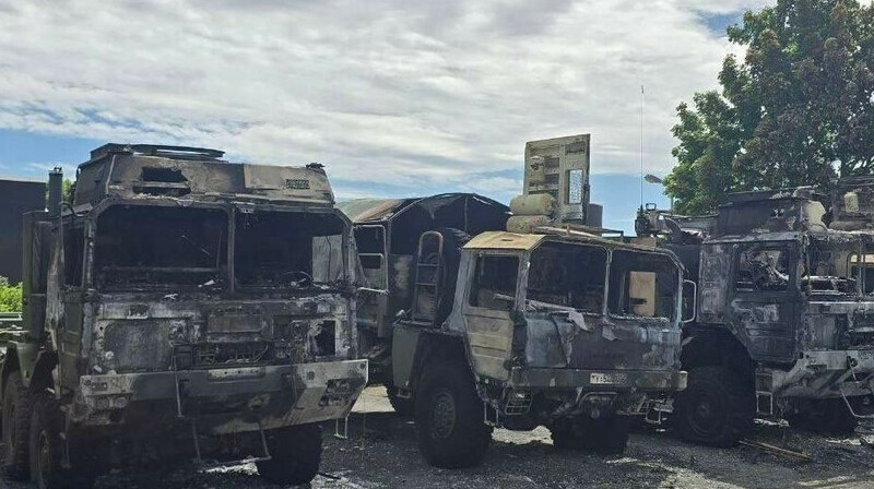 В Германии подожгли военные грузовики, предназначенные для Украины