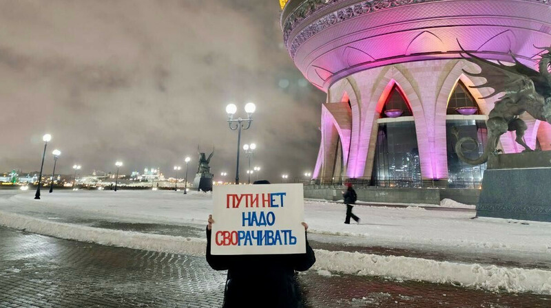 Суд в Казани оштрафовал женщину за пикет с двусмысленным плакатом