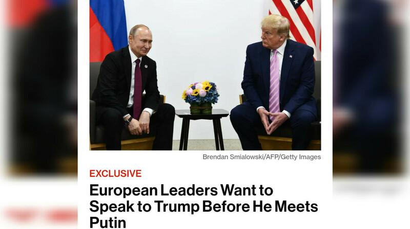 Лидеры Европы хотят поговорить с Трампом перед его встречей с Путиным