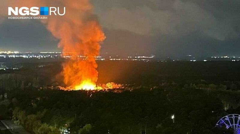 В Новосибирске полыхает зоопарк — горят вольеры с животными