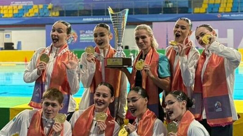 Казахстанские синхронистки стали чемпионами Азии