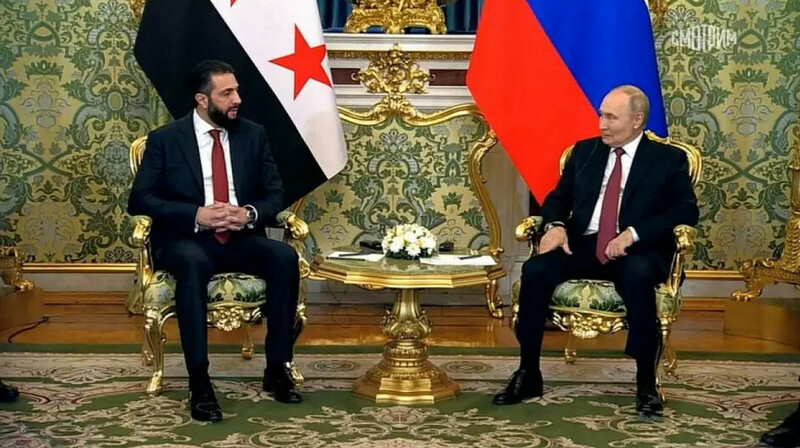Путин впервые встретился с новым лидером Сирии