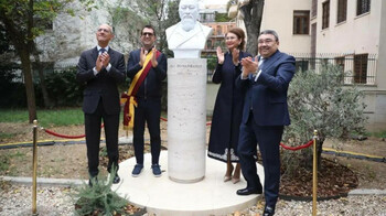 В Риме открыли бюст Абая Кунанбаева