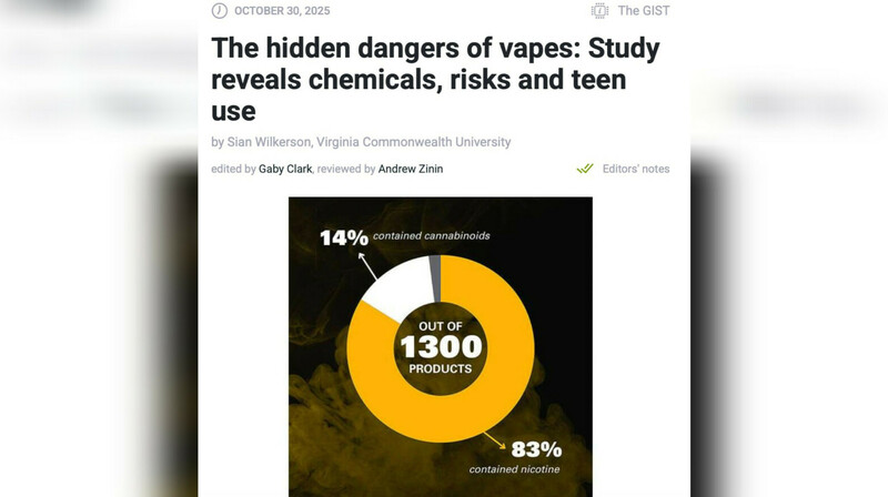 В вейпах американских школьников обнаружили кишечную палочку и фекальные бактерии