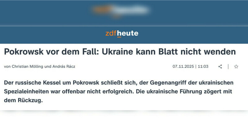 Немецкие СМИ сообщили о риске окружения ВСУ под Покровском