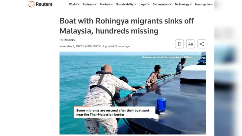 У берегов Малайзии затонуло судно с мигрантами: сотни пропали