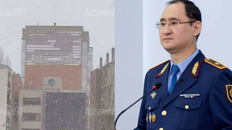 Назначена экспертиза после обрушения фасада в Астане