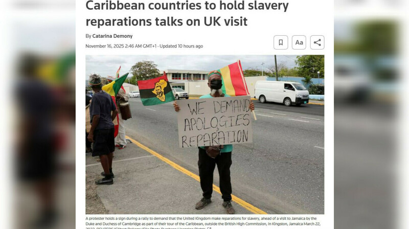 Африка и Карибы требуют от Британии репараций за рабство