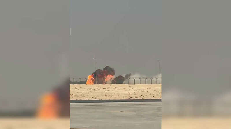 Индийский истребитель разбился на авиашоу в Дубае